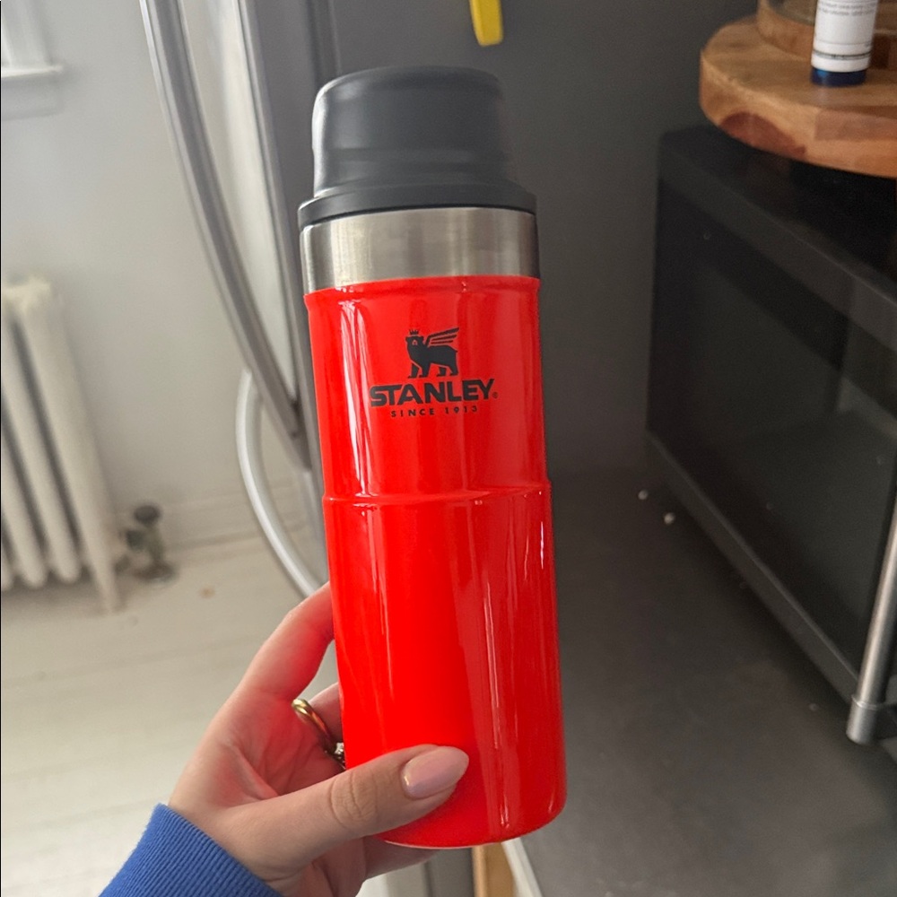 Stanley Vibrant Red Travel Tumbler with Black Lid